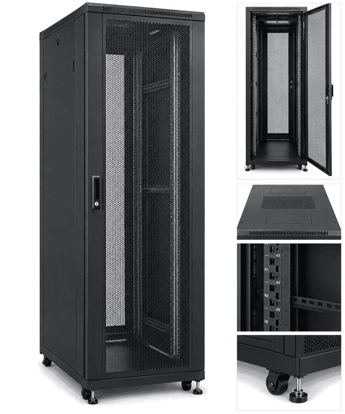 600Mm X 1000Mm 42U Network Cabinet With Mesh